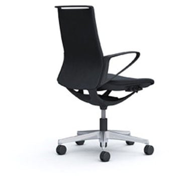 モード 樹脂肘 ブラックフレーム ミックスクロス オカムラ(岡村製作所)