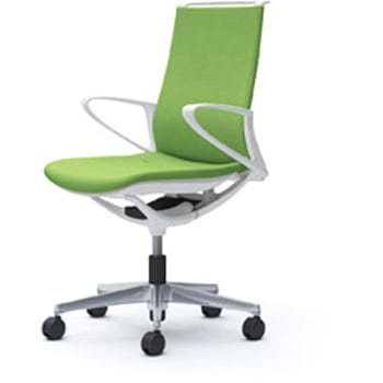 モード 樹脂肘 ホワイトフレーム プレーンクロス オカムラ(岡村製作所)