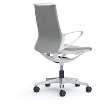 モード 樹脂肘 ホワイトフレーム プレーンクロス オカムラ(岡村製作所)