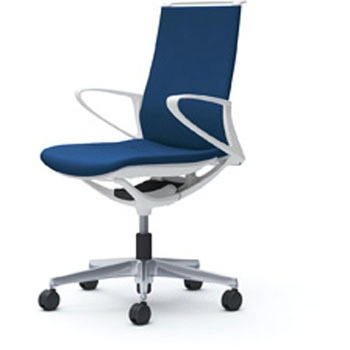 モード 樹脂肘 ホワイトフレーム プレーンクロス オカムラ(岡村製作所)