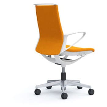 モード 樹脂肘 ホワイトフレーム プレーンクロス オカムラ(岡村製作所)