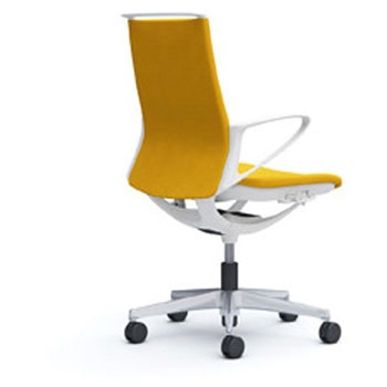 モード 樹脂肘 ホワイトフレーム プレーンクロス オカムラ(岡村製作所)