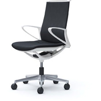 モード 樹脂肘 ホワイトフレーム ミックスクロス - オカムラ(岡村製作所)