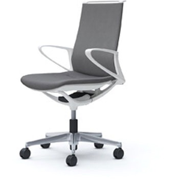 モード 樹脂肘 ホワイトフレーム ミックスクロス - オカムラ(岡村製作所)