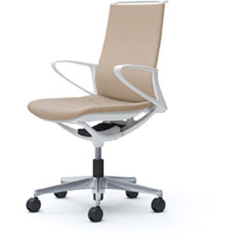 モード 樹脂肘 ホワイトフレーム ミックスクロス オカムラ(岡村製作所)