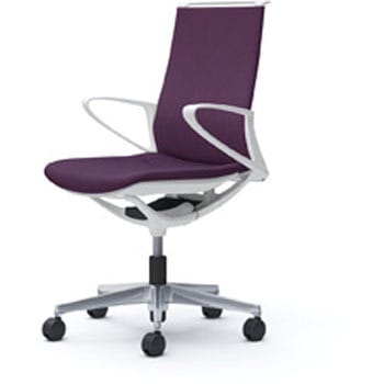 モード 樹脂肘 ホワイトフレーム ミックスクロス オカムラ(岡村製作所)