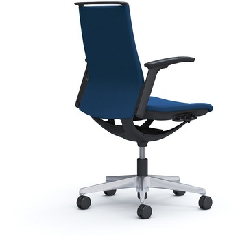 モード ミドルバック 可動肘 ブラックボディ 5本脚 樹脂フレーム ブラックボディ プレーンクロス オカムラ(岡村製作所)