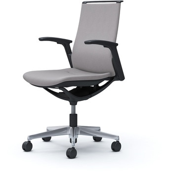 モード ミドルバック 可動肘 ブラックボディ 5本脚 樹脂フレーム ブラックボディ ミックスクロス - オカムラ(岡村製作所)