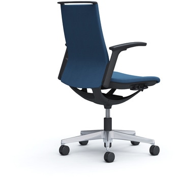 モード ミドルバック 可動肘 ブラックボディ 5本脚 樹脂フレーム ブラックボディ ミックスクロス - オカムラ(岡村製作所)