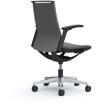 モード ミドルバック 可動肘 ブラックボディ 5本脚 樹脂フレーム ブラックボディ インターロッククロス オカムラ(岡村製作所)