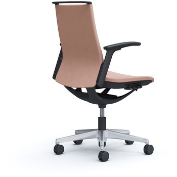 モード ミドルバック 可動肘 ブラックボディ 5本脚 樹脂フレーム ブラックボディ インターロッククロス オカムラ(岡村製作所)