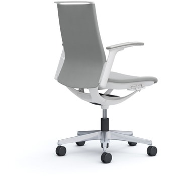 モード ミドルバック 可動肘 ホワイトボディ 5本脚 樹脂フレーム ホワイトボディ プレーンクロス オカムラ(岡村製作所)