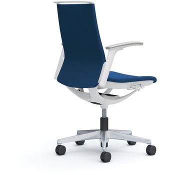 モード ミドルバック 可動肘 ホワイトボディ 5本脚 樹脂フレーム ホワイトボディ プレーンクロス オカムラ(岡村製作所)