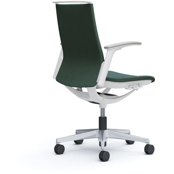 モード ミドルバック 可動肘 ホワイトボディ 5本脚 樹脂フレーム ホワイトボディ インターロッククロス オカムラ(岡村製作所)