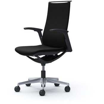 モード ハイバック 可動肘 ブラックボディ 5本脚 樹脂フレーム ブラックボディ プレーンクロス オカムラ(岡村製作所)