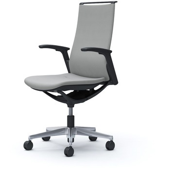 モード ハイバック 可動肘 ブラックボディ 5本脚 樹脂フレーム ブラックボディ プレーンクロス オカムラ(岡村製作所)