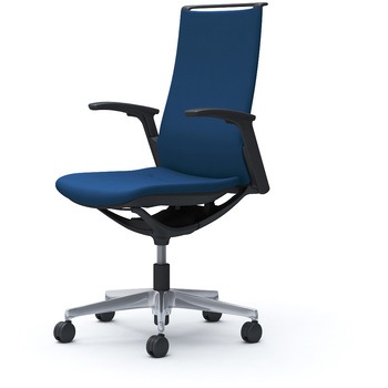 モード ハイバック 可動肘 ブラックボディ 5本脚 樹脂フレーム ブラックボディ プレーンクロス オカムラ(岡村製作所)