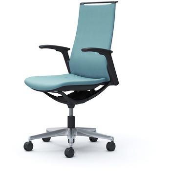 モード ハイバック 可動肘 ブラックボディ 5本脚 樹脂フレーム ブラックボディ プレーンクロス オカムラ(岡村製作所)