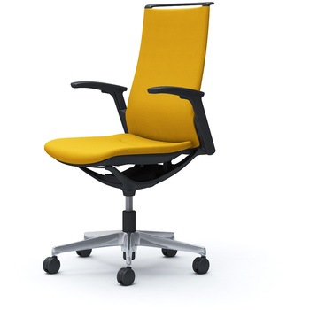 モード ハイバック 可動肘 ブラックボディ 5本脚 樹脂フレーム ブラックボディ プレーンクロス オカムラ(岡村製作所)