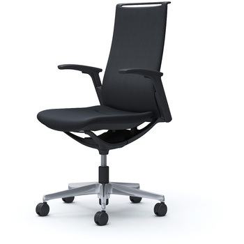 モード ハイバック 可動肘 ブラックボディ 5本脚 樹脂フレーム ブラックボディ ミックスクロス - オカムラ(岡村製作所)