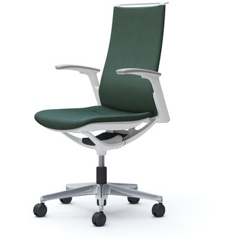 モード ハイバック 可動肘 ホワイトボディ 5本脚 樹脂フレーム ホワイトボディ インターロッククロス オカムラ(岡村製作所)