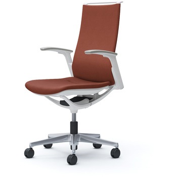 モード ハイバック 可動肘 ホワイトボディ 5本脚 樹脂フレーム ホワイトボディ インターロッククロス オカムラ(岡村製作所)