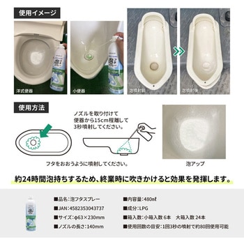 SP017 消臭剤 PHYTON35 泡フタスプレー 480ml(6本セット) 昭和商会