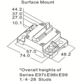 サーキットブレーカー 防水型 60A マリンテック