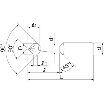 超硬2枚刃両面取りカッター 裏面丸 C-BMC-S THECUT