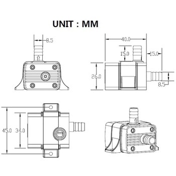 マイクロ循環ポンプ DC12V マリンテック