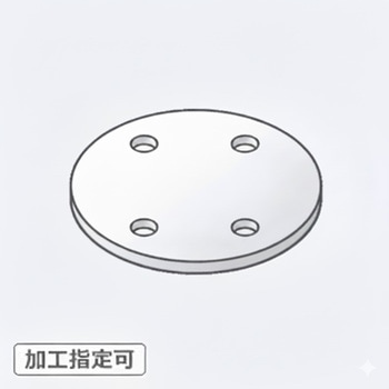 【オーダー】円形 穴加工付き(穴数自由) EPDMゴムスポンジ - ノーブランド