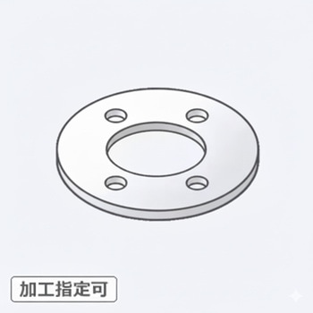 【オーダー】円形(中抜き) 穴加工付き(穴数自由) CR+NBRゴム ノーブランド