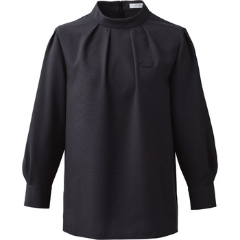 ENJOYNoir NWB075 CLASSY CHECK スタンドカラーブラウス(八分袖) カーシーカシマ