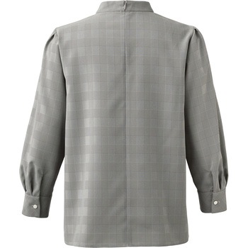 ENJOYNoir NWB075 CLASSY CHECK スタンドカラーブラウス(八分袖) - カーシーカシマ