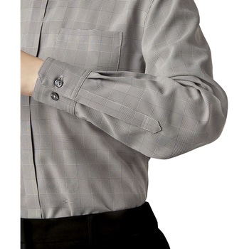 ENJOYNoir NWY077 CLASSY CHECK ユニセックス スタンドカラーシャツ(長袖) カーシーカシマ