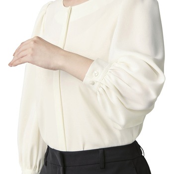 ENJOYNoir NWB079 FLUFFY TOPS ブラウス(八分袖) カーシーカシマ
