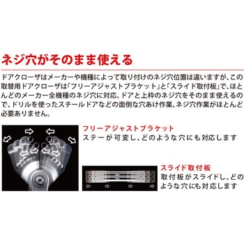 取替ドアクローザー パラレル型 RYOBI(リョービ)