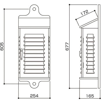 TAIHEI 百葉箱(壁掛け型6号) - SK TAIHEI