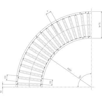 カーブローラコンベヤ マキテック