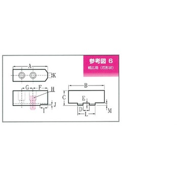 北川 油圧・エアーチャック用幅広生爪 エスケー(生爪)