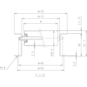 スチール製ローラコンベヤ R6023P型 マキテック