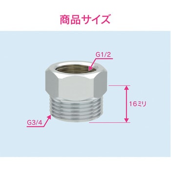 GA-JE030 これエエやん 平行ブッシング 水道配管継手 GAONA(ガオナ