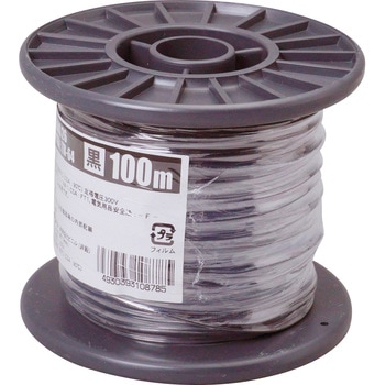 UL1007AWG26 100m BK UL1007�ϔM�r�j���≏�d�� ���a�n�[���l�b�g �S��100m 1�� 62426246