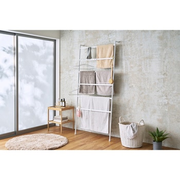 Quick Lock 伸縮できる マルチラダーラック ホワイト - リブプラス