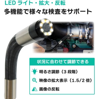 200万画素ファイバースコープカメラ 1レンズ・ケーブル3m・360度屈曲 ブロードウォッチ