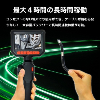 200万画素ファイバースコープカメラ 1レンズ・ケーブル3m・360度屈曲 ブロードウォッチ