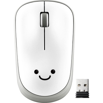 ワイヤレスマウス 無線 2.4GHZ USB 3ボタン IR LED 抗菌 省電力 シンメトリーデザイン - エレコム
