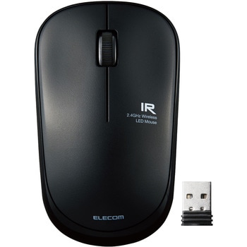 ワイヤレスマウス 無線 2.4GHZ USB 3ボタン IR LED 抗菌 静音 省電力 シンメトリーデザインPS5 エレコム
