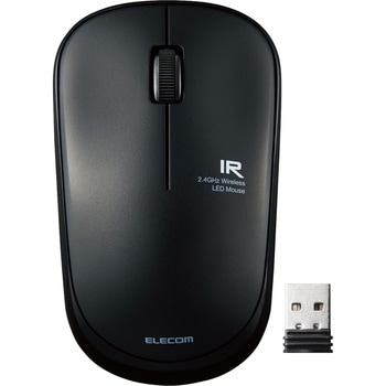ワイヤレスマウス 無線 2.4GHZ USB 3ボタン IR LED 抗菌 静音 省電力 シンメトリーデザインPS5 エレコム