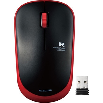 ワイヤレスマウス 無線 2.4GHZ USB 3ボタン IR LED 抗菌 静音 省電力 シンメトリーデザインPS5 エレコム